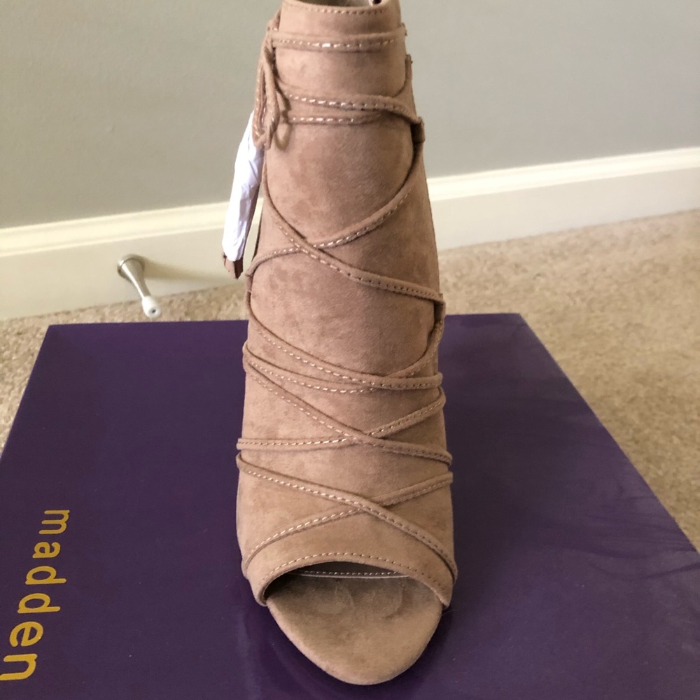 New Beige Open toe heels